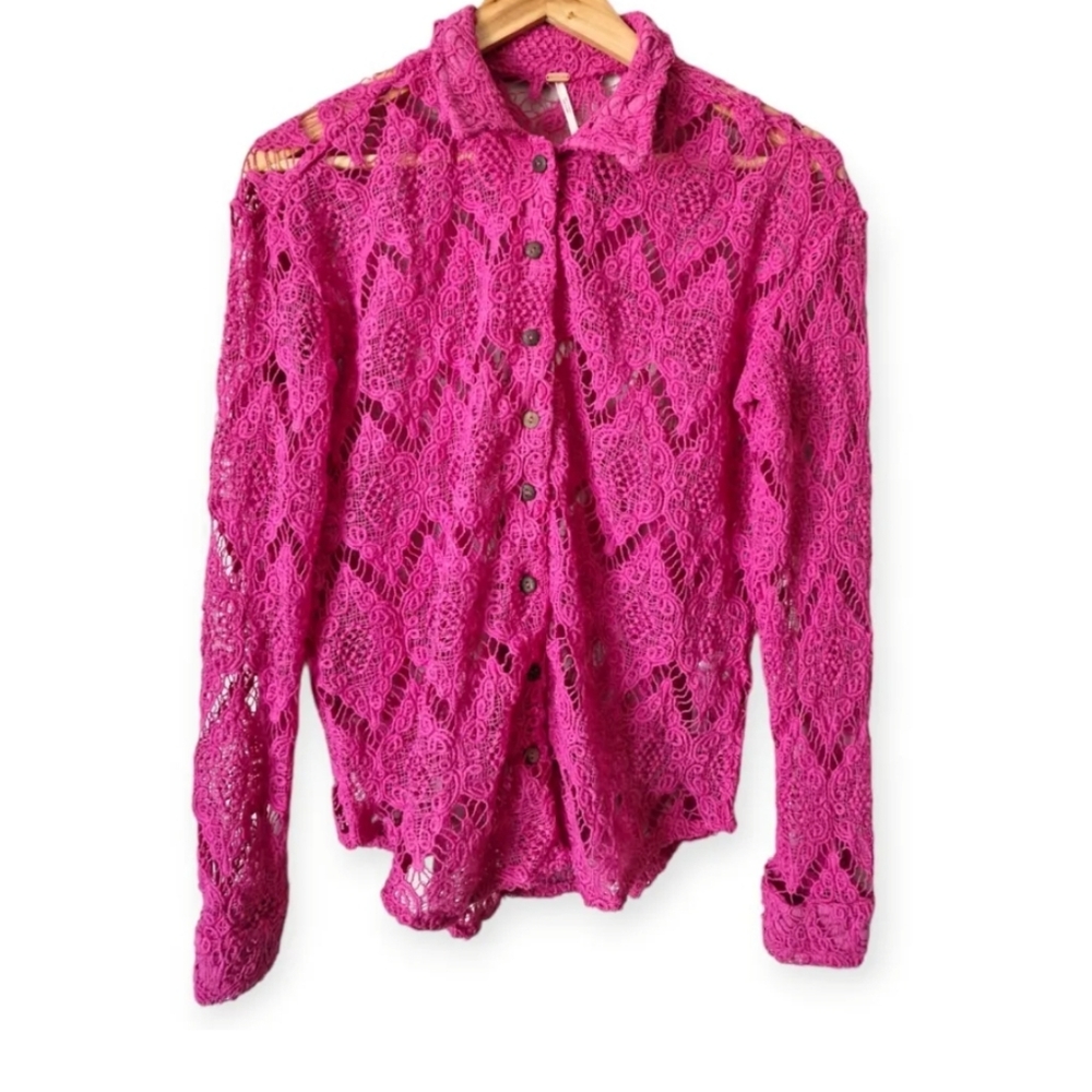 Free People Oversized Until Sundown Shirt NWT - Picture 3 of 5